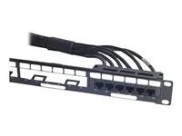 Síťový kabel - kompatibilní s TAA - RJ-45 (F) do RJ-45 (F) - 3.4 m - UTP - CAT 6 - černá