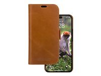 Pouzdro s klopou pro mobilní telefon - kůže full-grain - bronz - pro Apple iPhone 15 Pro
