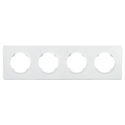 Čtyřnásobný rámeček ELECTROMALT OVAL OVA1004W, bílý