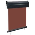 vidaXL Bočná markíza na balkón 60x250 cm, hnedá