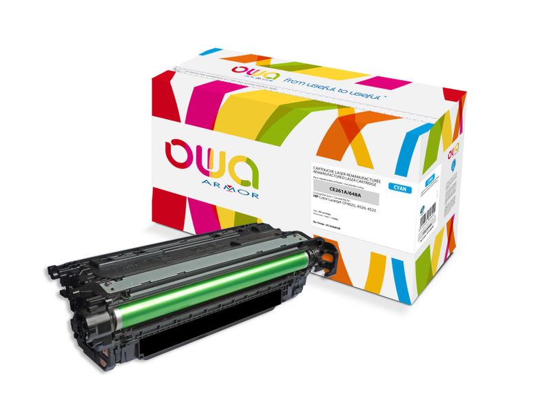 OWA Armor toner kompatibilní s HP CE261A, 11000st, modrá/cyan