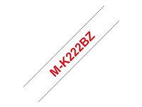 Plast - červená na bílé - Role (0,9 cm x 8 m) 1 kazeta/y páska - pro P-Touch PT-55, PT-55P, PT-90