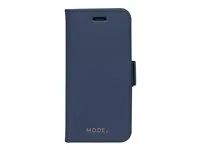 Pouzdro s klopou pro mobilní telefon - kůže Saffiano - mořská modř - pro Apple iPhone 7, 8, SE (2nd generation)