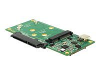 Adaptér rozhraní - 2.5", mSATA, M.2 - M.2 Card / SATA 6Gb/s / mSATA - USB