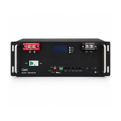 Bateriový modul LiFePO4 48 V 100 A GBLR-48-100 4,8 kWh GETI do 19palcového racku