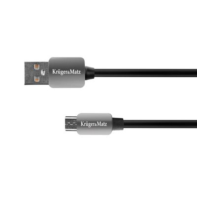 Kabel KRUGER & MATZ KM0331 USB/micro USB 1,8m Black