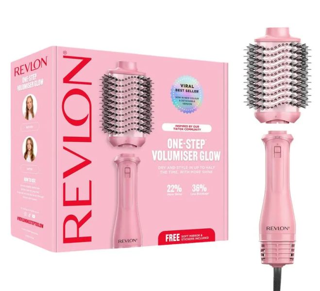 Revlon One-Step Volumizer GLOW RVDR5375E, růžová