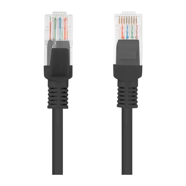 Patchcord CAT.5E utp 20M black fluke pass lanberg