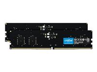 DDR5 - sada - 16 GB: 2 x 8 GB - DIMM 288-pin - 5200 MHz / PC5-41600 - CL42 - 1.1 V - bez vyrovnávací paměti - on-die ECC - černá