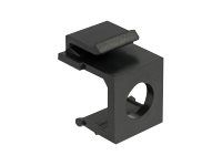 Modular insert (cutout) - černá - 1 port (balení 4)
