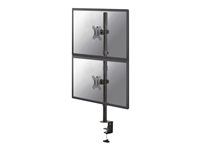 Montážní sada - pro 2 LCD displeje - černá - velikost obrazovky: 10"-32" - upevnění svorkou, průchodka, upevnitelné na stůl