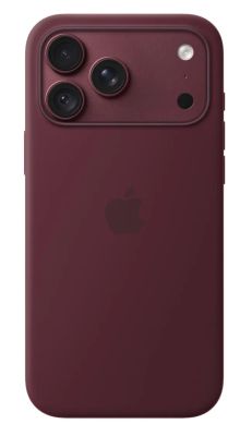 iPhone 18 Pre Max Silicone Case with MS - Burgundy