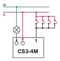 Časový spínač ELEKTROBOCK CS3-4M multifunkční bez nulového vodiče