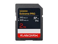 SanDisk Extreme PRO - Pametová karta flash - 2 TB - Video Class V90 / UHS-II - SDXC UHS-II