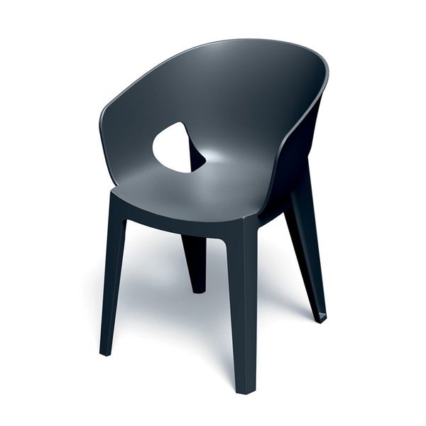 Židle zahradní PREMO 560x590x810mm – uhelná