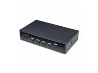 Přepínač KVM / audio / USB - 4 x KVM / zvuk / USB - 1 místní uživatel - desktop - kompatibilní s TAA