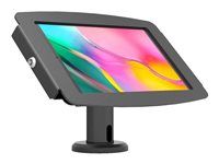 Compulocks Galaxy Tab A7 Lite Space Enclosure Tilting Stand 4" - Montážní sada (stojan, kryt) - naklápecí kiosk - pro tablet - uzamykatelný - vysoce kvalitní hliník - cerná - velikost obrazovky: 8.7" - montážní rozhraní: 100 x 100 mm - upevnitelné na stul, samostatne stojící - pro Samsung Galaxy Tab A7 Lite