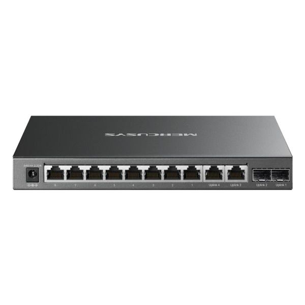 MERCUSYS MS112GMP, 12portový 100Mbps Desktop Switch PoE+