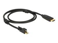 Kabel adaptéru - Mini DisplayPort s piny (male) do HDMI s piny (male) - 2 m - černá - podporuje 4K