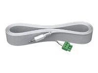 VISION Techconnect Modular AV Faceplate - installation-grade audio cable - Phoenix (M) to stereo mini jack (M) - 10 m - white