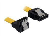 Kabel SATA 10 cm gelb un/ge Metall