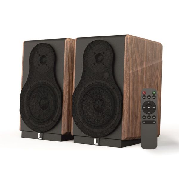 LAUDBERG M1, Bluetooth reproduktory 2.0, černá/hnědá