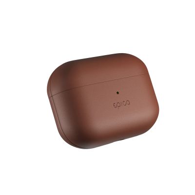 Epico kožené pouzdro AirPods Pro 3 - hnědá