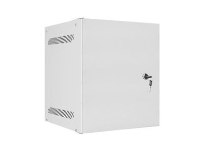 Lanberg racková skříň 10" pro montáž na stěnu 6u/280x310 pro vlastní montáž s kovovými dveřmi šedá