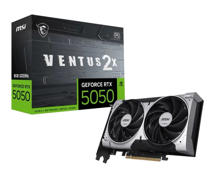 MSI GeForce RTX 5050 VENTUS 2X/OC/8GB/GDDR6