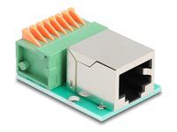 RJ45 female to Terminal Block with push-