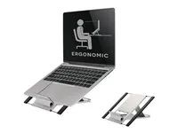 Stojan - pro notebook / tablet - stříbrná - velikost obrazovky: 10"-22" - na stůl