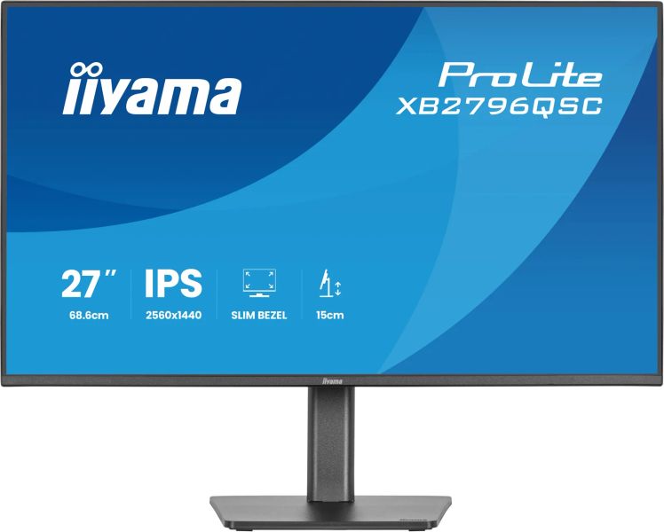 iiyama ProLite/XB2796QSC-B1/27"/IPS/QHD/75Hz/4ms/Černá/3R