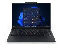 Provedění závěsu 180 stupňů - Intel Core Ultra 5 - 225U / až 4.8 GHz - Win 11 Pro - Intel Graphics - 16 GB RAM - 512 GB SSD TCG Opal Encryption 2, NVMe - 14" IPS 1920 x 1200 - Gigabit Ethernet - Wi-Fi 6E, Bluetooth - černá - kbd: česká/slovenská - s 3 roky Lenovo Onsite Support