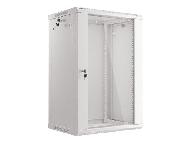 Lanberg 19" racková skříň pro montáž na stěnu 18u/600x450 (flat pack) šedá V2