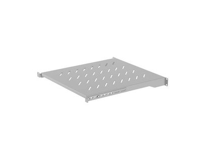 Lanberg police pro 19" skříně 800MM šedá (1u/483x500mm nosnost do 25KG, 4bodová montáž)