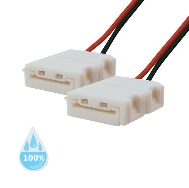 Spojka nepájivá pro LED pásek 3528, 2835 30,60LED/m 8mm s vodičem, voděodolný IP68
