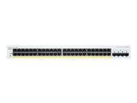 Přepínač - inteligentní - 48 x 10/100/1000 (PoE+) + 4 x Gigabit SFP (uplink) - Lze montovat do rozvaděče - PoE+ (382 W)