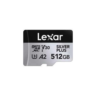 Lexar 512GB H-P Silver Plus microSDHC s adp C10 A2