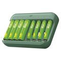 Nabíječka GP Charge & Save E822 + 4×AA 1300 mAh + 4×AAA 650 mAh