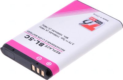 Baterie T6 Power pro Nokia 6300, 6600, 5100, 1100, 3650, 6230, C1-01, C2-01, 1100mAh, 4,1Wh, Li-ion