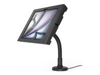 Black - Montážní sada (flexibilní rameno, kryt) - odkrytá přední/zadní kamera a senzory - pro tablet - uzamykatelný - kovový rám - černá - velikost obrazovky: 11" - na stůl, montáž na stěnu - pro Apple 11-inch iPad Air (M2, M3)