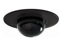 Camera dome flush mount - montáž na stěnu, montáž na strop - interiér - černá
