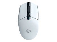 Myš - optický - 6 tlačítka - bezdrátový - 2.4 GHz - bezdrátový přijímač USB - bílá