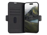 Pouzdro s klopou pro mobilní telefon - polyuretan (PU), plast - černá - pro Apple iPhone 16 Pro Max