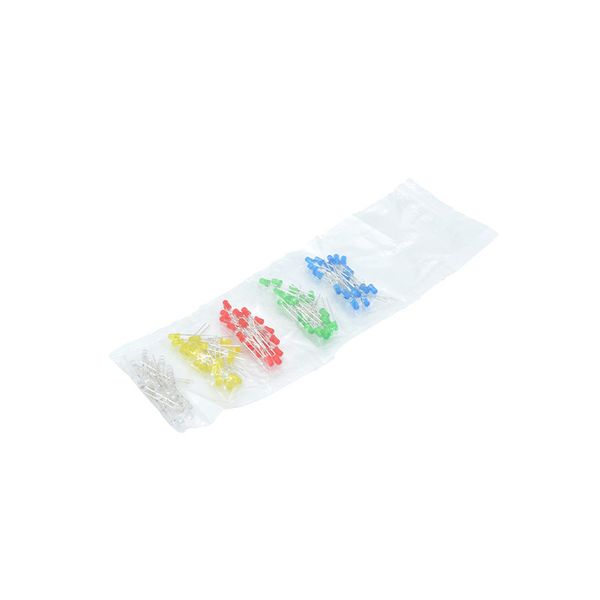 Sada LED 3mm 100ks - 5 barev