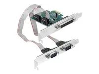 Paralelně-sériový adaptér - PCIe 1.1 nízký profil - paralelní x 1 + sériový x 2