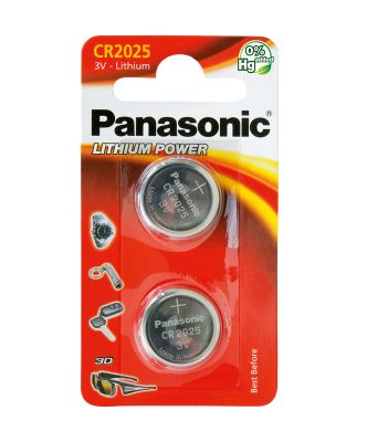 Baterie CR2025 PANASONIC lithiová 2ks / blister