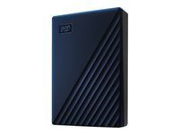 Pevný disk - šifrovaný - 5 TB - externí (přenosný) - USB 3.2 Gen 1 - AES 256 bitů - půlnoční modř