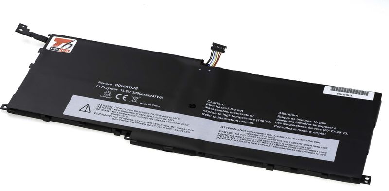 Baterie T6 Power pro Lenovo ThinkPad X1 Carbon 4th Gen, X1 Yoga, 3080mAh, 47Wh, 4cell, Li-Pol
