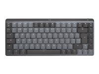 Klávesnice - podsvícená - bezdrátový - Bluetooth LE - QWERTY - US mezinárodní - klávesový spínač: funkce Tactile Quiet - šedá space gray